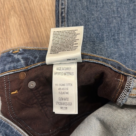 NWT AGOLDE Willow Mid Rise Slim Crop Jeans - Picture 12 of 12